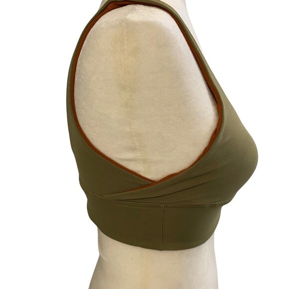 Lululemon Align Bra Reversible Bronze Green / Butternut Brown Sz 6 W2CYOS - Picture 5 of 8